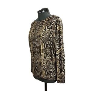 𝅺veronicam Trendy Snake Print Blouse Top